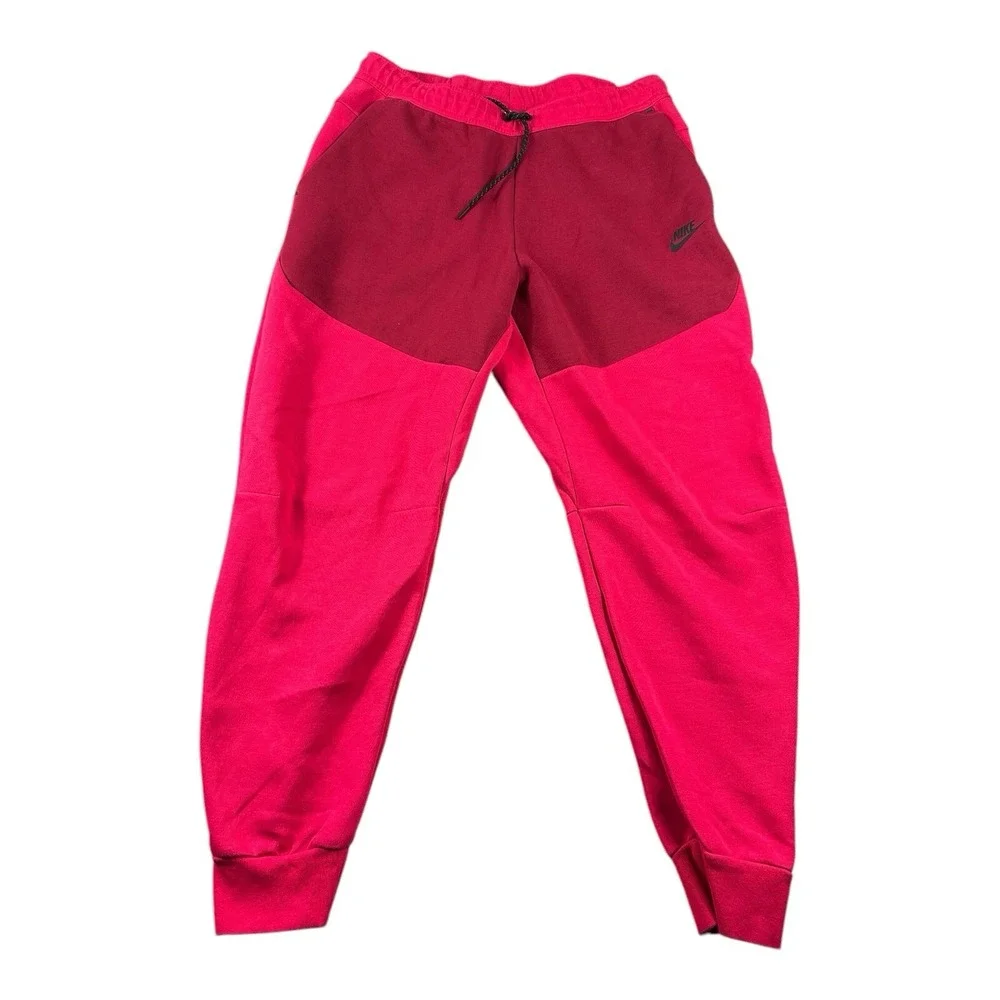 Nike Tech Fleece Mens Crimson Red Jogger Sweatpant XL CU4495-657